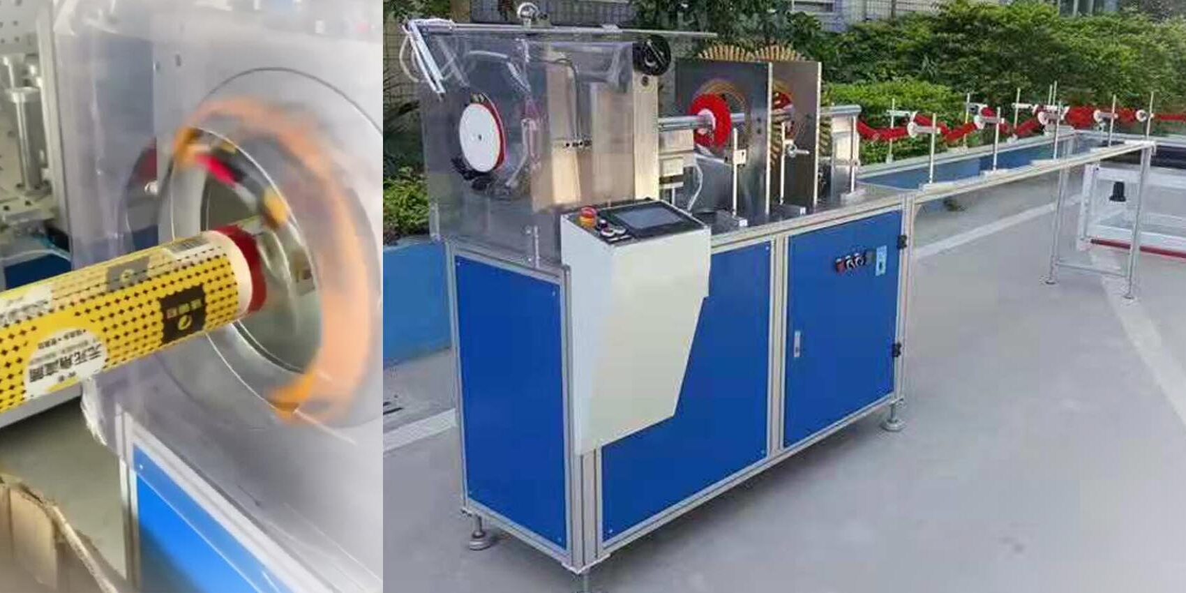 Clear pvc tube boxes machine