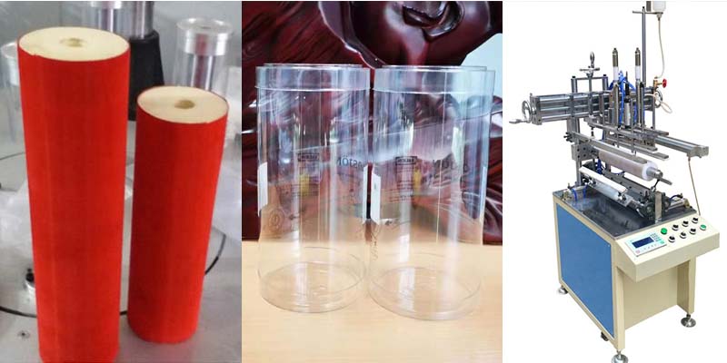 clear cylinder container machine