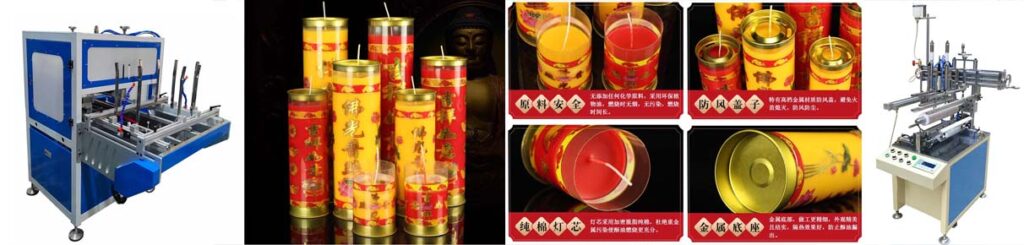 cylinder tube butter candle package