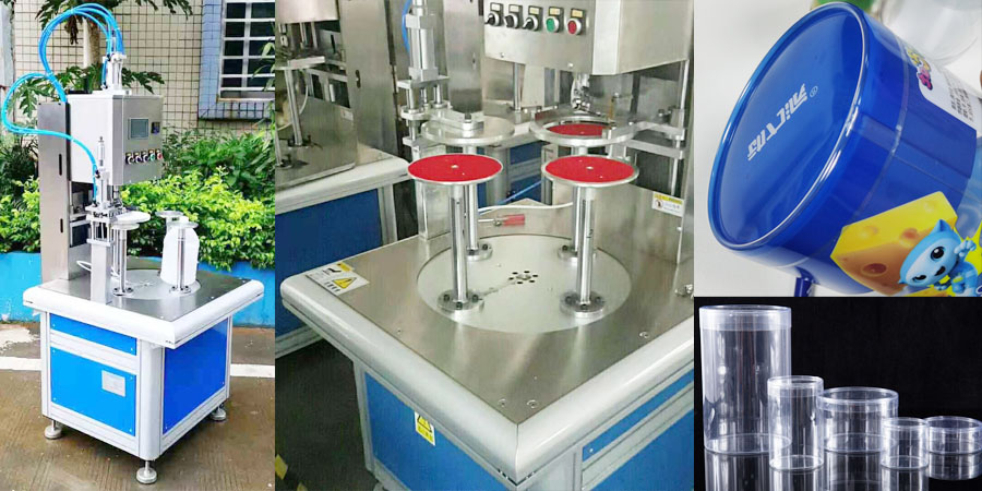 plastic clear cylinder tube machine bottom sealing