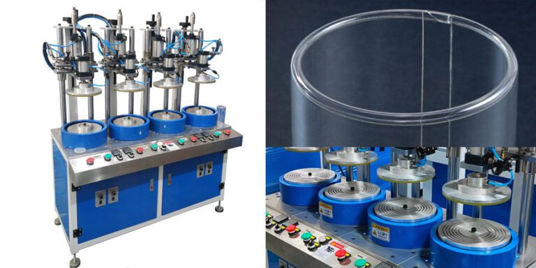 clear packaging box margin curling machine