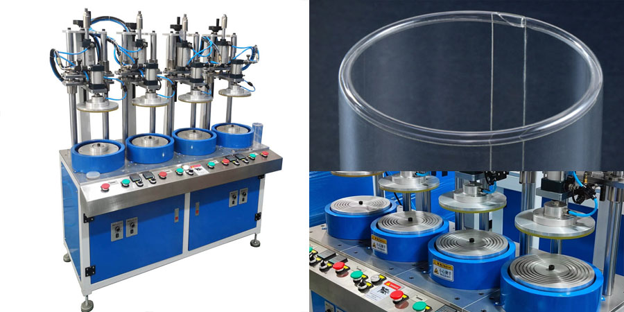 clear packaging box margin curling machine