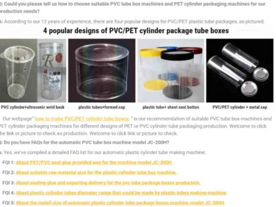 PET Cylinder Packaging Solution FIQ